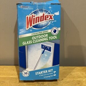 Windex Outdoor All-In-One Glass and Window Cleaning Tool Starter Kit NO PAD
